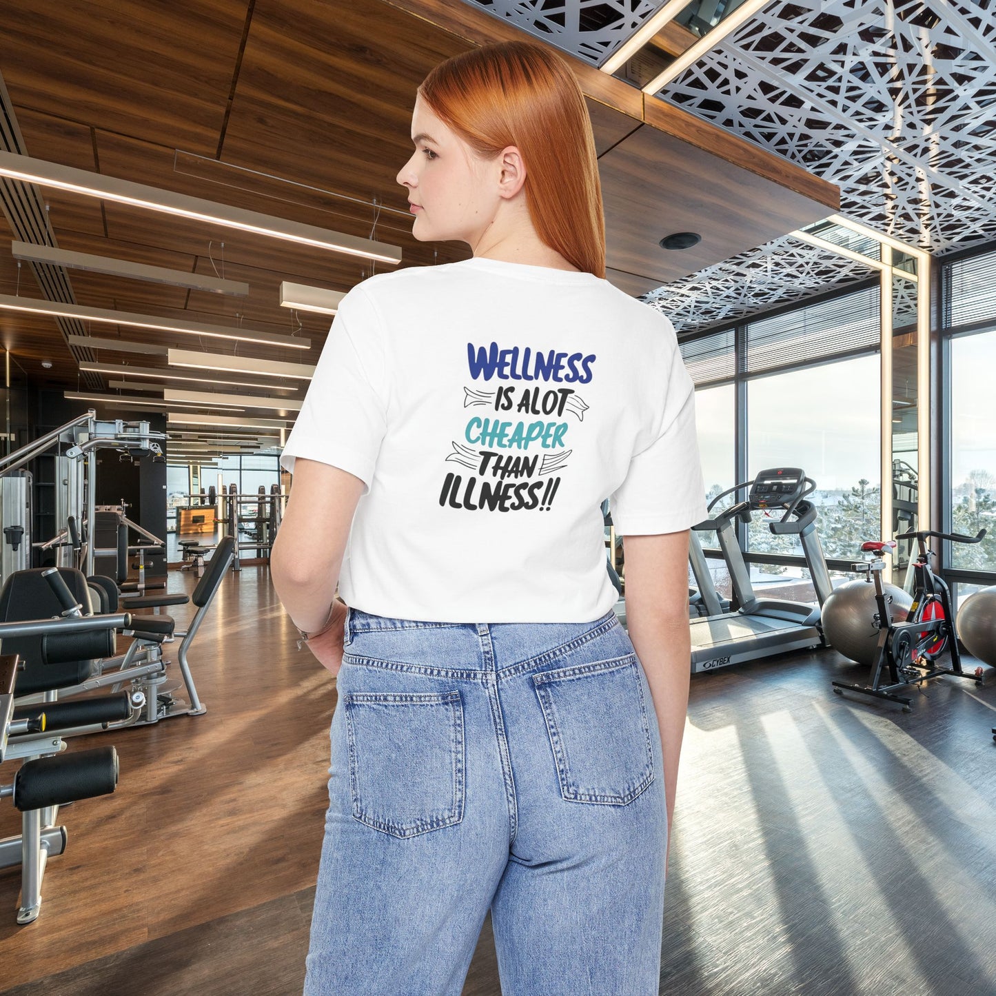 Wellness Awareness Unisex Tee - Wellness Is Alot Cheaper Than Illness!! - Design - S - 3XL - Motivational Health T-Shirt for Self-Care Enthusiasts - Gift for Wellness Events - Positive Vibe Shirt -  [...]