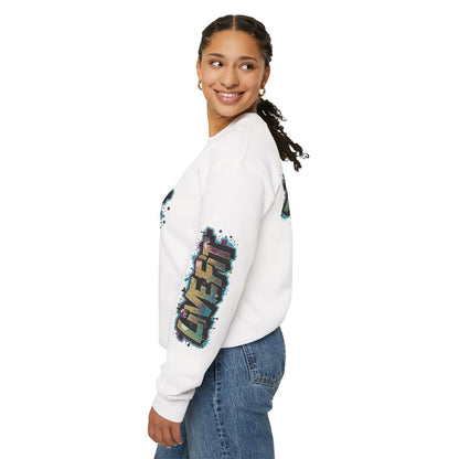 Live Fit Crewneck Sweatshirt - Trendy Fitness Apparel -  Unisex Casual Wear -  Sports Gift -  Workout Fashion -  Street Style Sweatshirt -