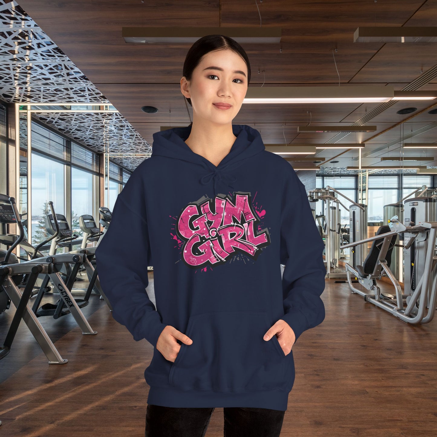 Stylish - Gym Girl Print - Hoodie - S - 5XL - Fitness -