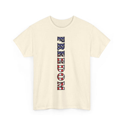 Freedom Patriotic T-Shirt - Red White Blue - American Flag Tee - Unisex S-5XL