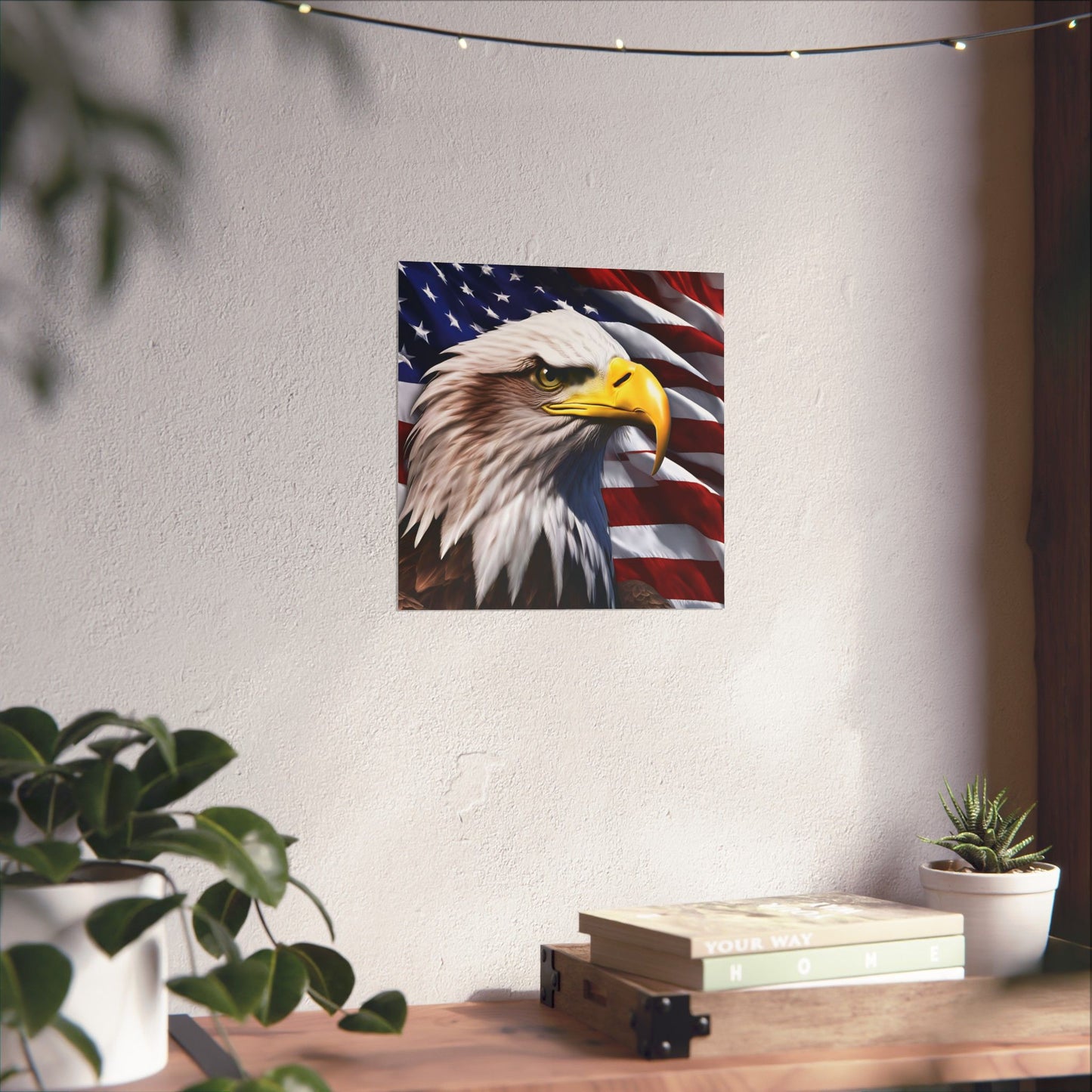 💥 Patriotic 💥 Bald Eagle 💥 Red White & Blue 💥 Wall Art 💥 Matte  💥 Vertical Poster 💥