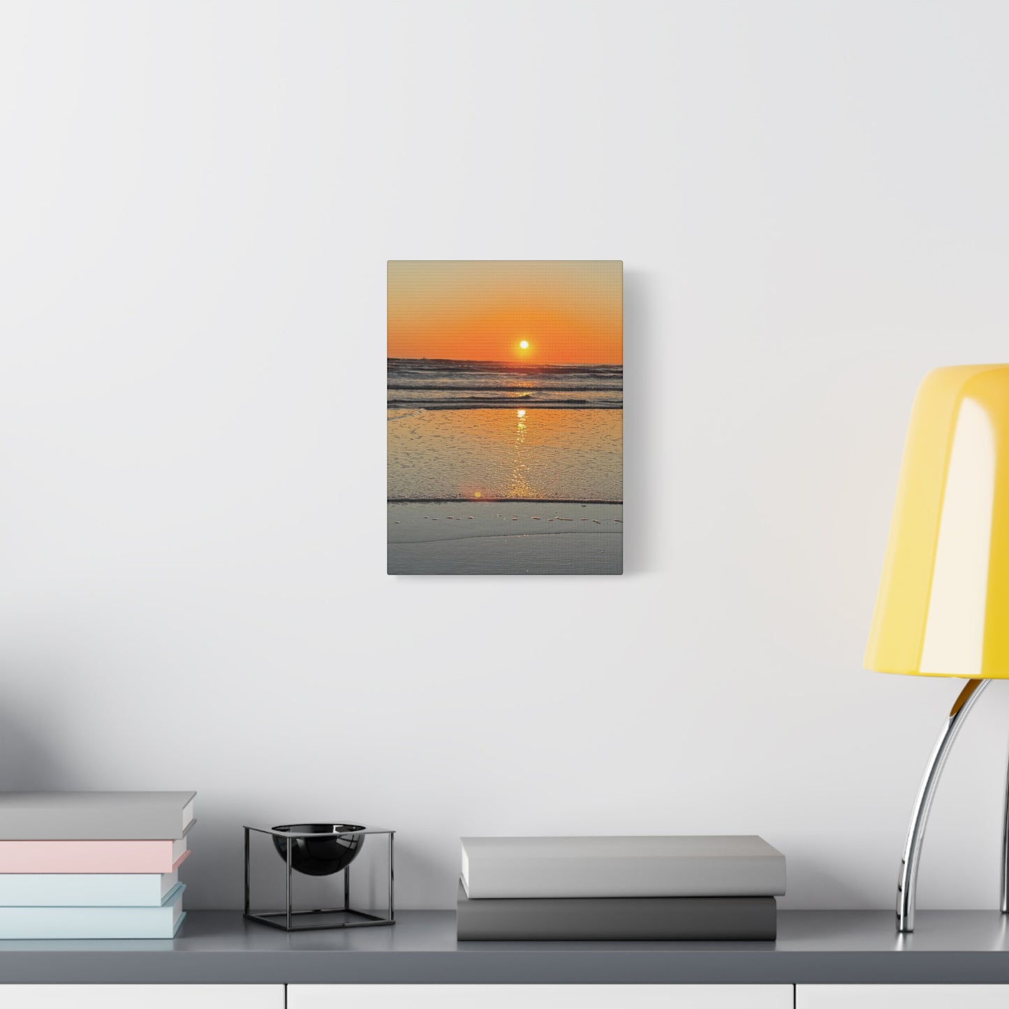 Stunning Sunset Beach Canvas Print, Ocean Decor, Wall Art, Home Decor, Coastal Artwork for Living Room