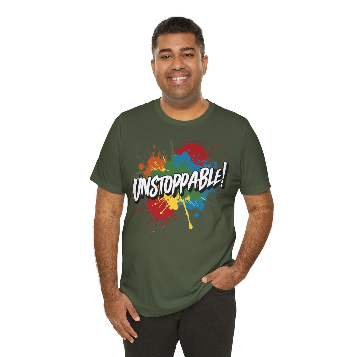 Unstoppable Design Tee - Vintage  Retro  Unisex  Tee - Classic  T-Shirt - Graphic Tee - Casual  Shirt - Short  Sleeve  Shirt