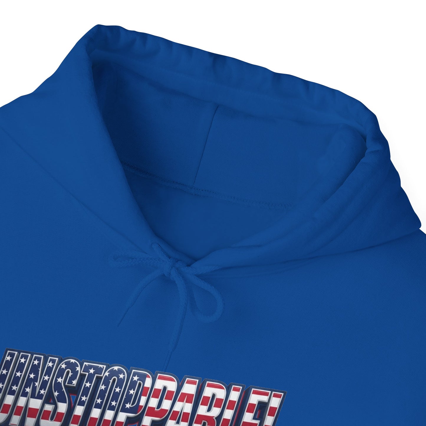 UNSTOPPABLE! Hoodie — USA Flag Graphic Pullover | LIVE FIT - Patriot Fit Life