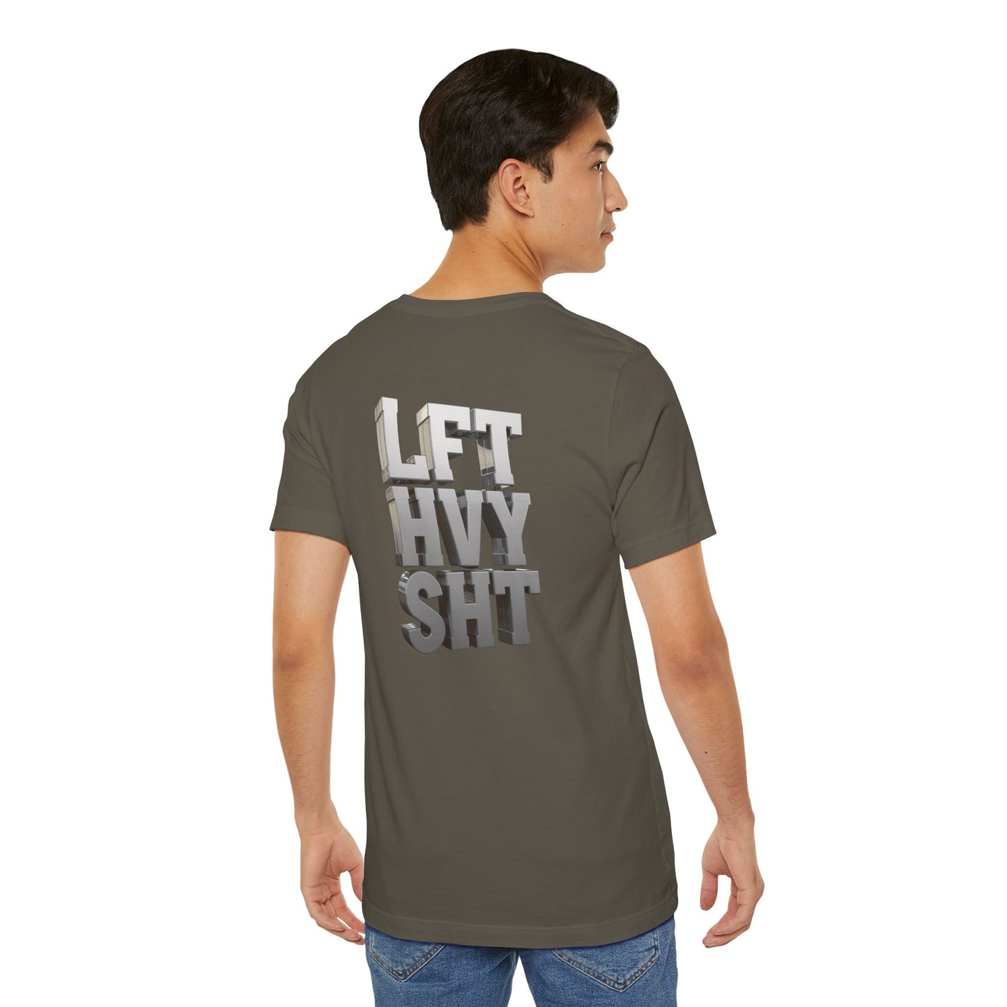 Lift Heavy Shit - LFT HVY SHT - 3D Gym T-Shirt - Bold Weightlifting Tee
