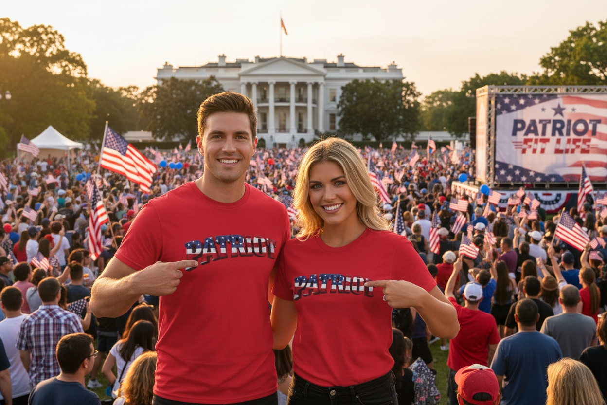 PATRIOT T-Shirt | American Flag 3D Stars & Stripes Graphic Tee