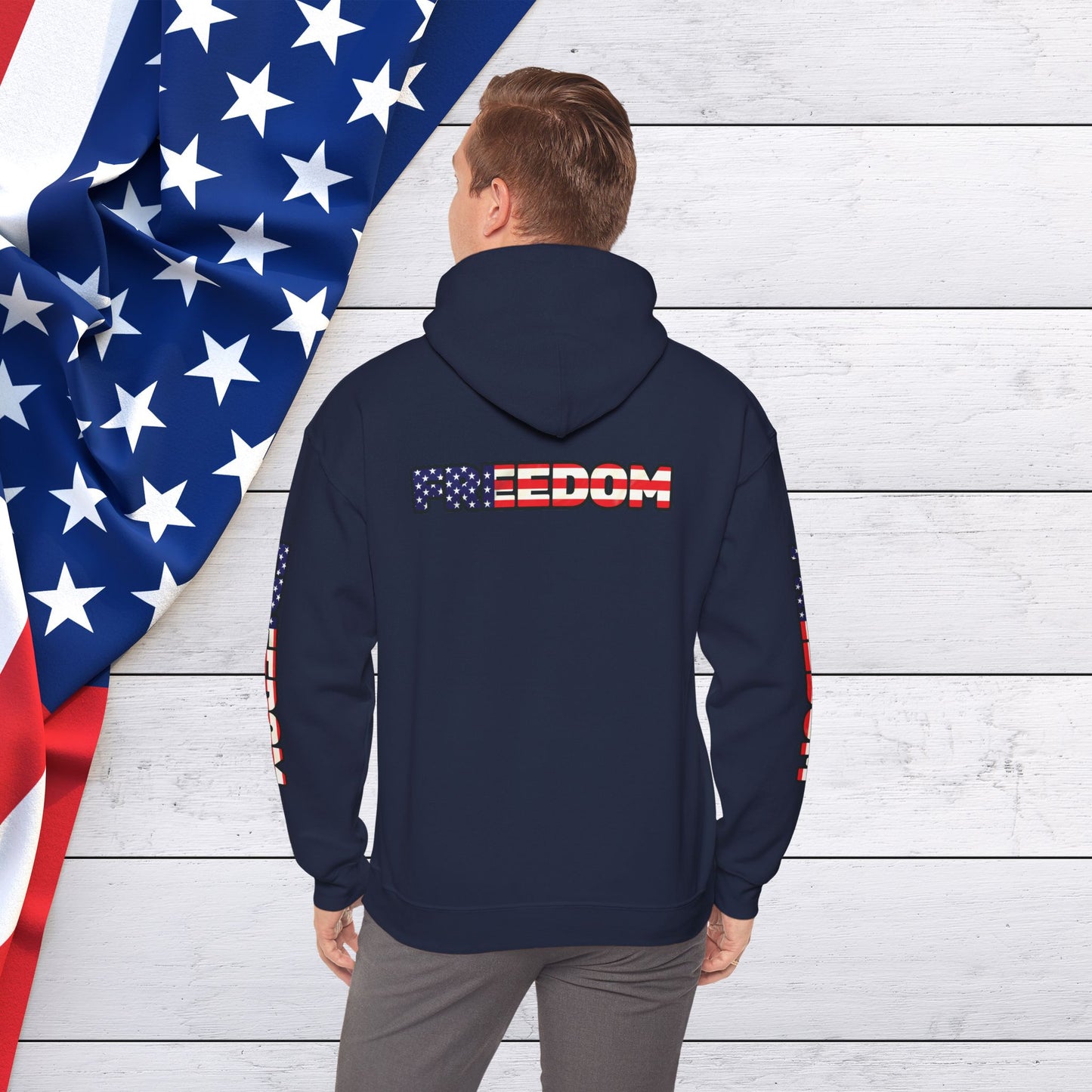 Patriotic Freedom Hoodie - Unisex American Flag Sweatshirt - Red White and Blue - Comfortable Pullover for Celebrations -  Perfect for Independence Day -  Gift [...]