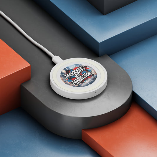 💥 Wireless  💥  Charging  Pad  💥  Progress Not Perfection  💥  Design  💥