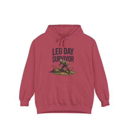 Leg Day Survivor Hoodie, Unisex Fitness Apparel, Gym Lover Gift, Workout Hoodie, Funny T-Shirt Alternative