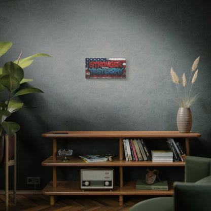 Stronger Than Yesterday Patriotic Canvas Wall Art