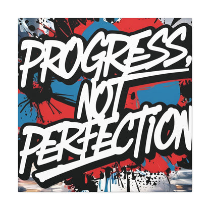 💥 Motivational 💥 Uplifting 💥 Canvas Art  💥 Progress Not Perfection Print  💥 Positive Vibe Décor  💥 Eco-Friendly  UL- Certified  Inks 💥 Gift  Giving 💥 Horizontal Is In A Different Listing 💥
