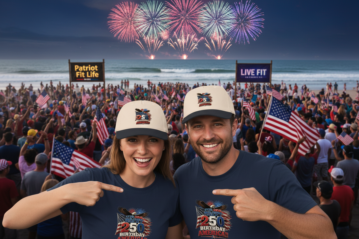 Happy 250th Birthday America Cap | 1776–2026 Patriotic Eagle Flag Baseball Hat