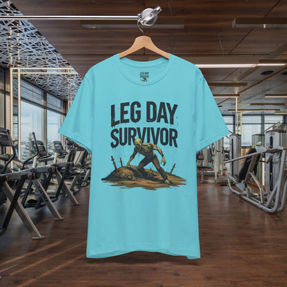 Leg Day Survivor Tee, Fitness Shirt, Workout Apparel, Gym Gift, Unisex Graphic Tee
