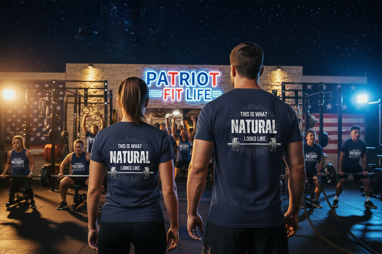 This Is What Natural Looks Like - Barbell T-Shirt | Gym Workout Tee