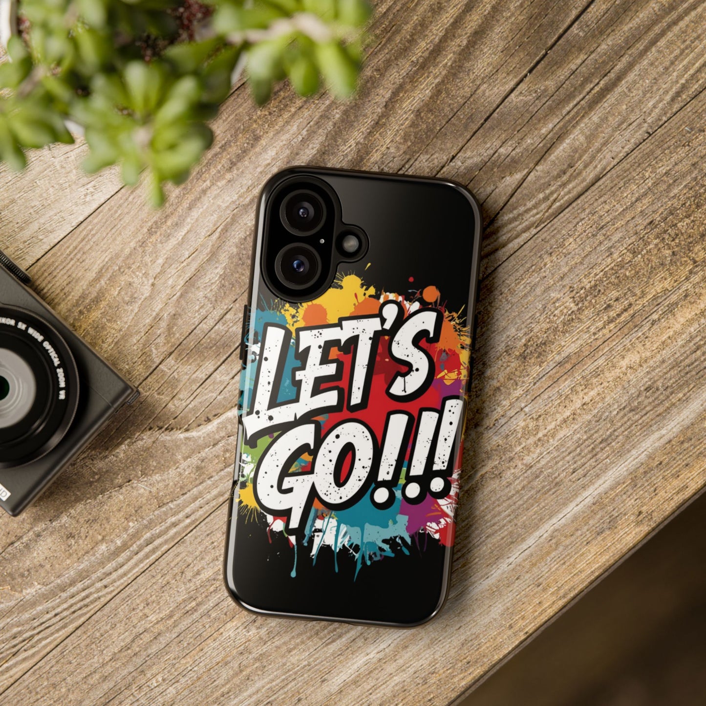 💥Phone Case 💥 Colorful 💥 Let's Go! 💥  Tough Phone Case 💥  Vibrant Design 💥 iPhones  15 & 16 💥  Birthday Gift 💥