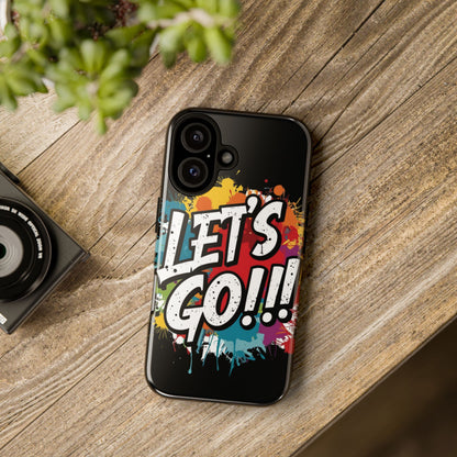💥Phone Case 💥 Colorful 💥 Let's Go! 💥  Tough Phone Case 💥  Vibrant Design 💥 iPhones  15 & 16 💥  Birthday Gift 💥