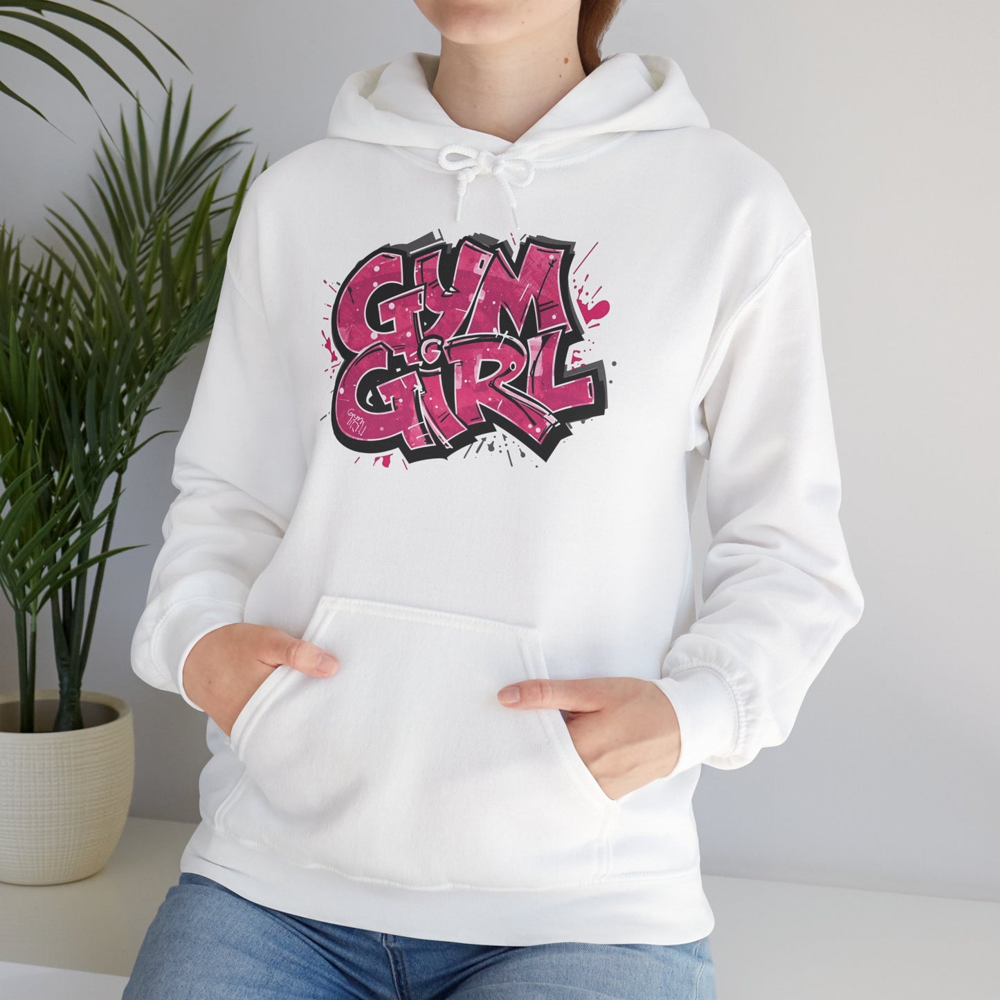 Stylish - Gym Girl Print - Hoodie - S - 5XL - Fitness -
