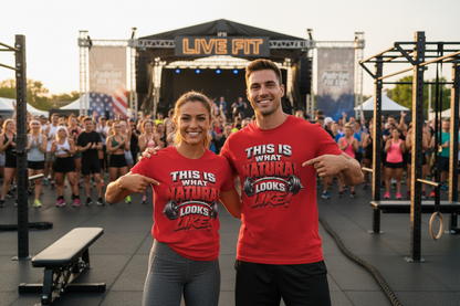 Natural Strength Gym T-Shirt | This Is What Natural Looks Like Tee