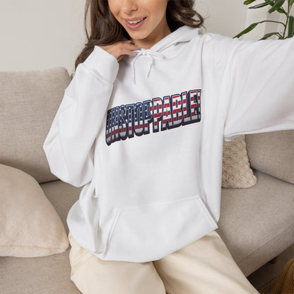 UNSTOPPABLE! Hoodie — USA Flag Graphic Pullover | LIVE FIT - Patriot Fit Life