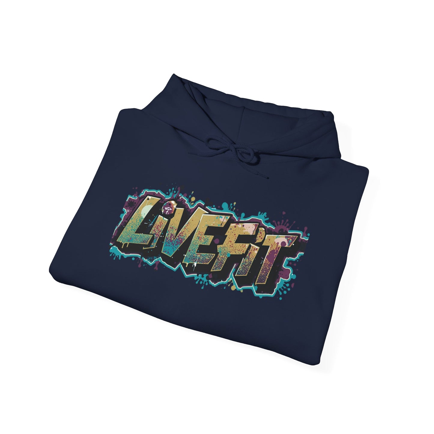 Live Fit Hoodie - Unisex Heavy Blend Sweatshirt - Fitness Enthusiasts -  Gym Wear - Workout Apparel -  Active Lifestyle -  Gift for Him/Her -