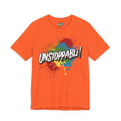Unstoppable Design Tee - Vintage  Retro  Unisex  Tee - Classic  T-Shirt - Graphic Tee - Casual  Shirt - Short  Sleeve  Shirt