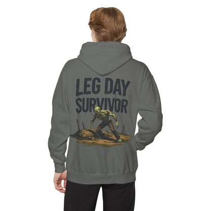 Leg Day Survivor! - Funny Gym Hoodie - Unisex Fitness Sweatshirt - Workout Apparel - S-5XL