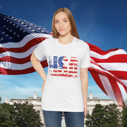 USA - Red White Blue - American Flag - Classic Unisex Tee - Holiday Gift - Patriotic Pride
