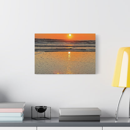 Stunning Sunset Beach Canvas Print, Ocean Decor, Wall Art, Home Decor, Coastal Artwork for Living Room