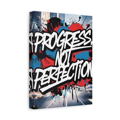 💥 Motivational 💥 Uplifting 💥 Canvas Art  💥 Progress Not Perfection Print  💥 Positive Vibe Décor  💥 Eco-Friendly  UL- Certified  Inks 💥 Gift  Giving 💥 Horizontal Is In A Different Listing 💥