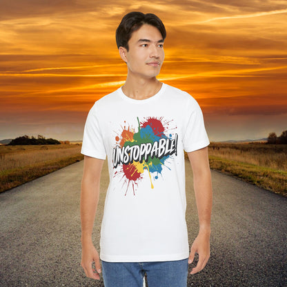 Unstoppable Design Tee - Vintage  Retro  Unisex  Tee - Classic  T-Shirt - Graphic Tee - Casual  Shirt - Short  Sleeve  Shirt