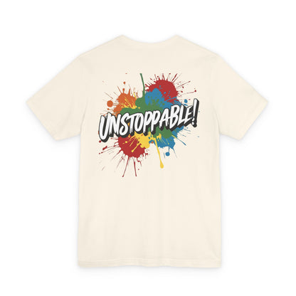 Unstoppable Design Tee - Vintage  Retro  Unisex  Tee - Classic  T-Shirt - Graphic Tee - Casual  Shirt - Short  Sleeve  Shirt