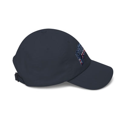 Patriot Fit Life Dad Cap - 3D Arched American Flag 'PATRIOT' Graphic | Adjustable One Size