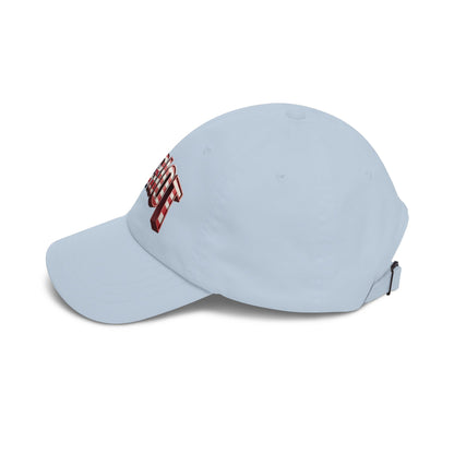 Patriot Fit Life Dad Cap - 3D Arched American Flag 'PATRIOT' Graphic | Adjustable One Size