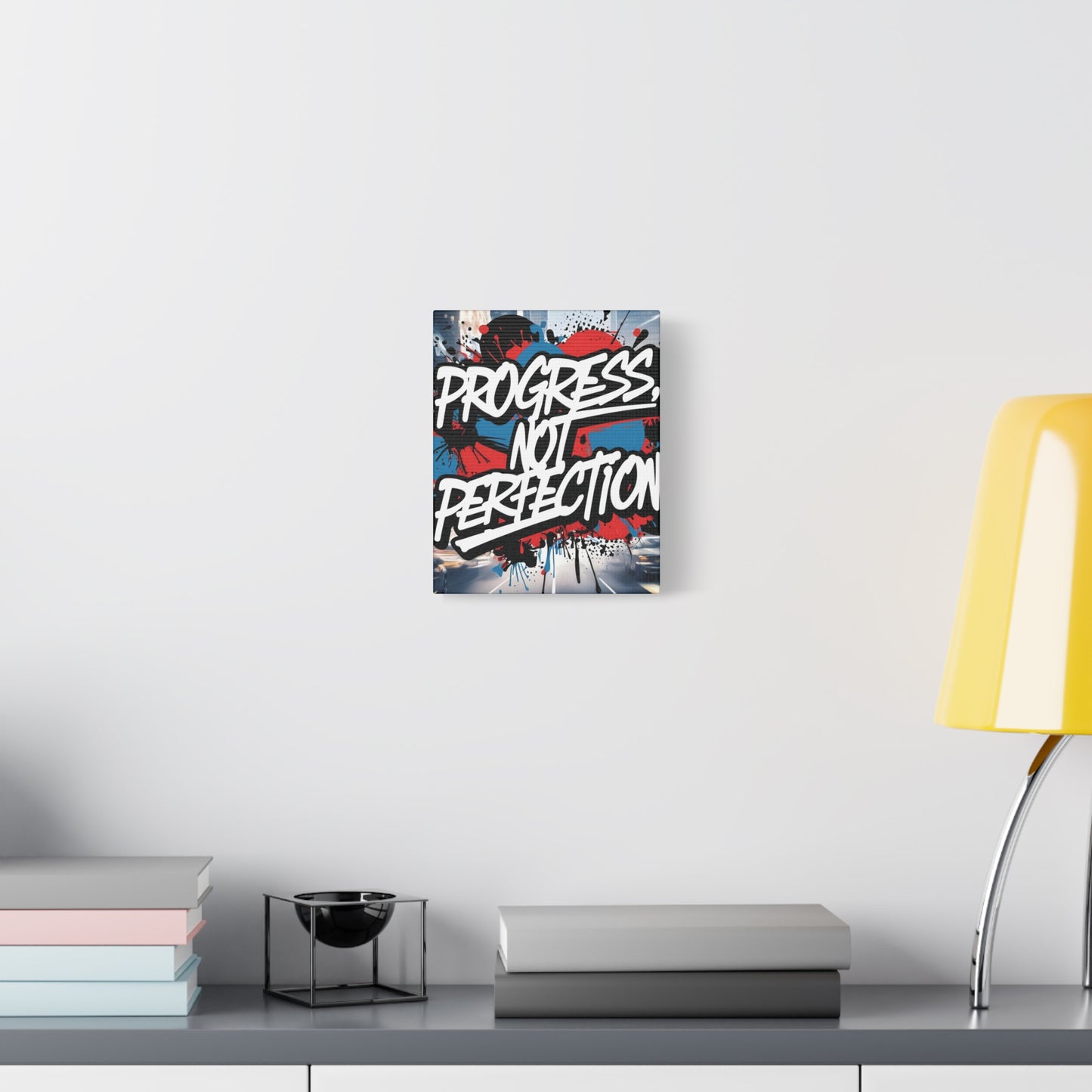💥 Motivational 💥 Uplifting 💥 Canvas Art  💥 Progress Not Perfection Print  💥 Positive Vibe Décor  💥 Eco-Friendly  UL- Certified  Inks 💥 Gift  Giving 💥 Horizontal Is In A Different Listing 💥