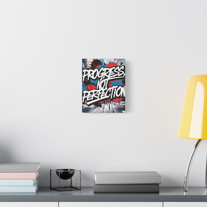 💥 Motivational 💥 Uplifting 💥 Canvas Art  💥 Progress Not Perfection Print  💥 Positive Vibe Décor  💥 Eco-Friendly  UL- Certified  Inks 💥 Gift  Giving 💥 Horizontal Is In A Different Listing 💥