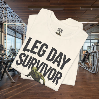 Leg Day Survivor Tee, Fitness Shirt, Workout Apparel, Gym Gift, Unisex Graphic Tee