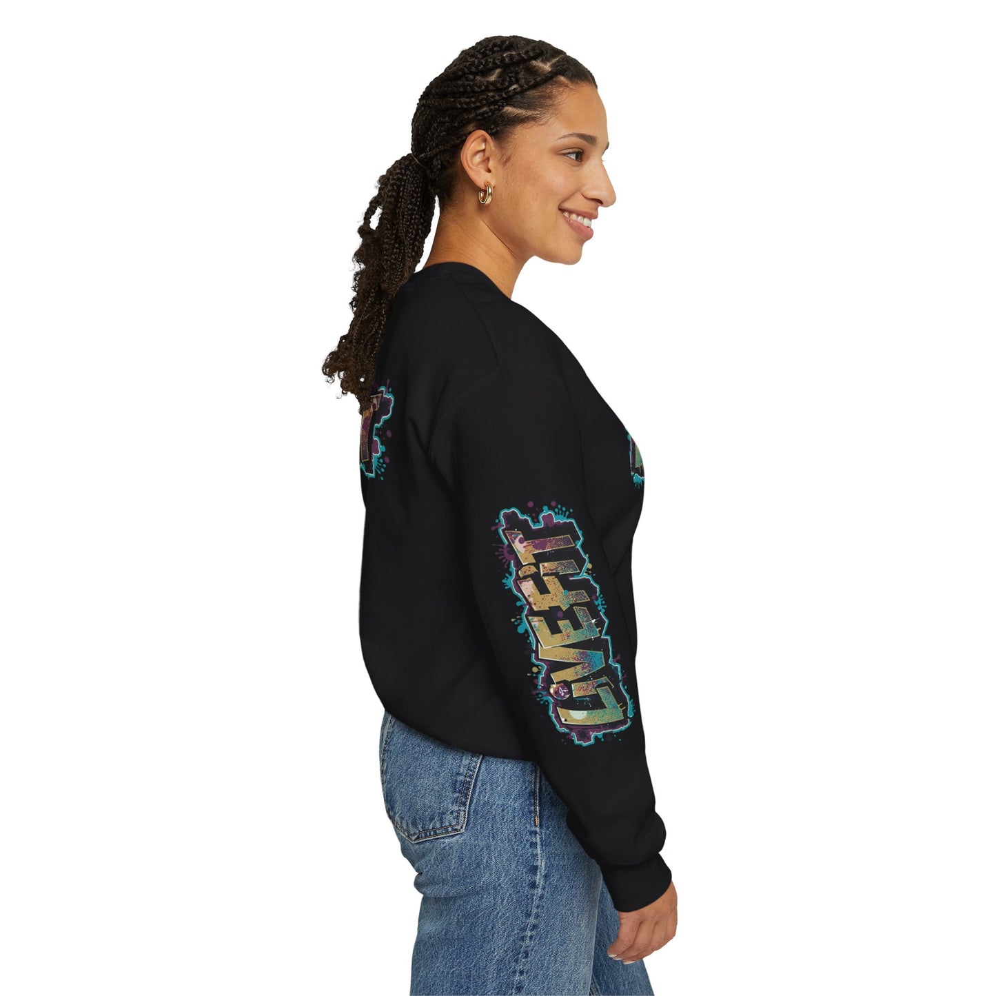Live Fit Crewneck Sweatshirt - Trendy Fitness Apparel -  Unisex Casual Wear -  Sports Gift -  Workout Fashion -  Street Style Sweatshirt -
