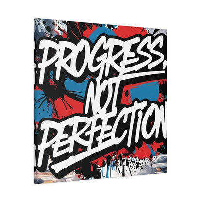 💥 Motivational 💥 Uplifting 💥 Canvas Art  💥 Progress Not Perfection Print  💥 Positive Vibe Décor  💥 Eco-Friendly  UL- Certified  Inks 💥 Gift  Giving 💥 Horizontal Is In A Different Listing 💥