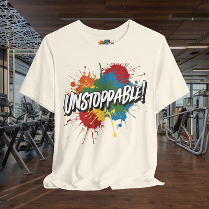 Unstoppable Design Tee - Vintage  Retro  Unisex  Tee - Classic  T-Shirt - Graphic Tee - Casual  Shirt - Short  Sleeve  Shirt