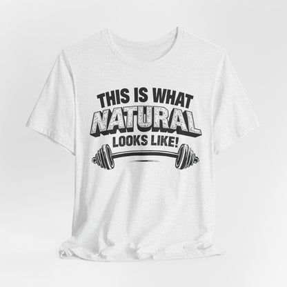 Natural Looks Weightlifting Tee | Gym Graphic T-Shirt