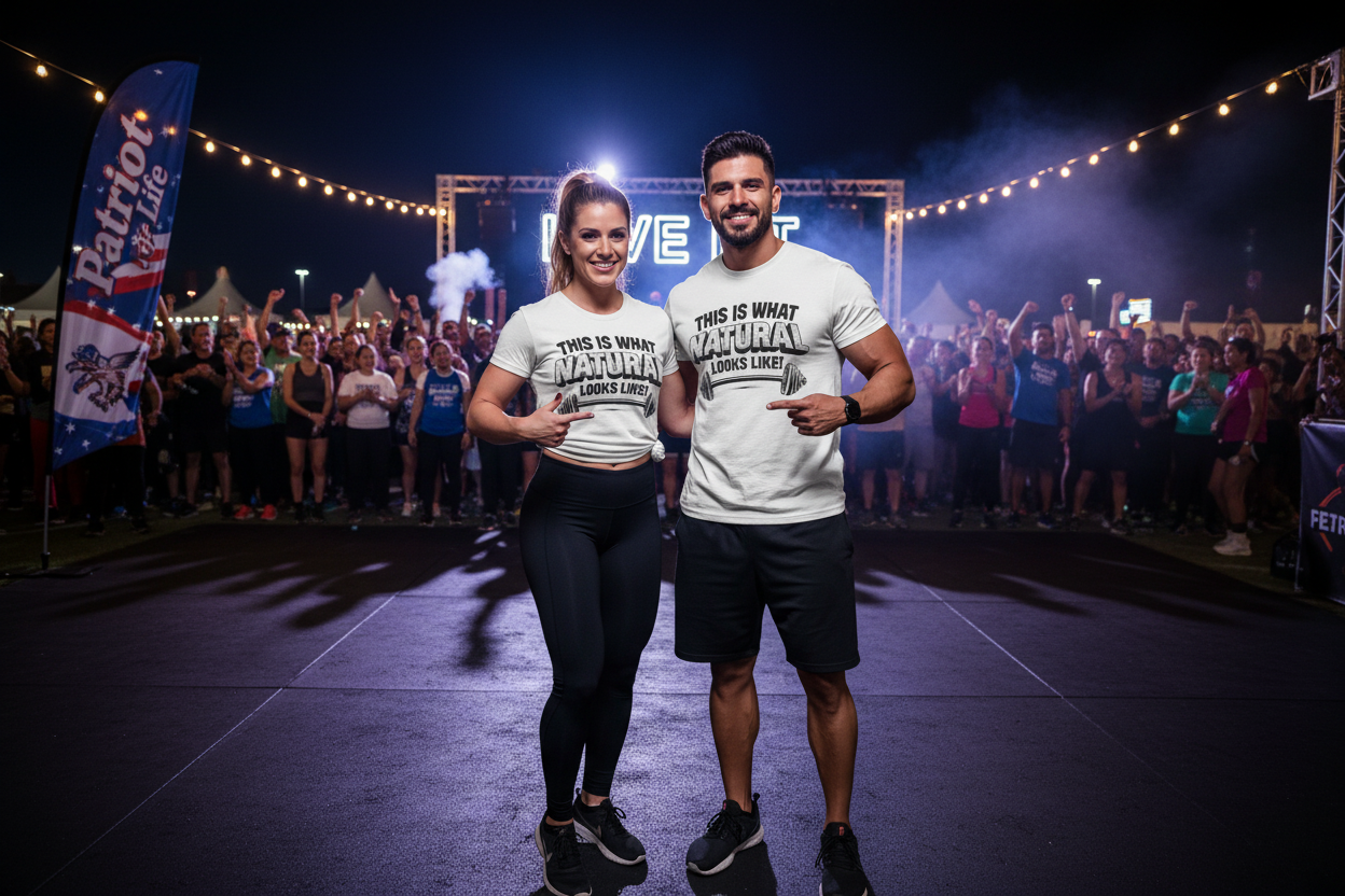 Natural Looks Weightlifting Tee | Gym Graphic T-Shirt