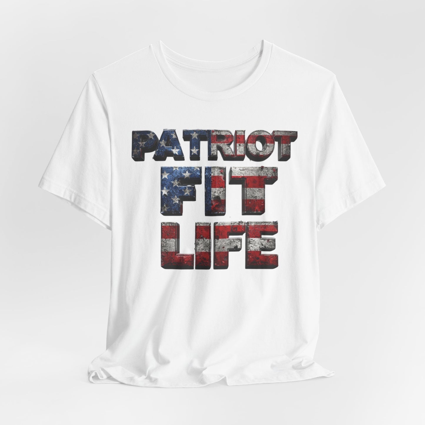 Patriot Fit Life T-Shirt | American Flag Fitness Tee – LIVE FIT