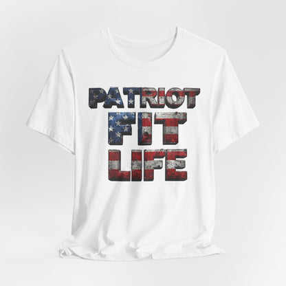 Patriot Fit Life T-Shirt | American Flag Fitness Tee – LIVE FIT