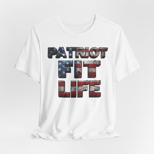 Patriot Fit Life T-Shirt | American Flag Fitness Tee – LIVE FIT