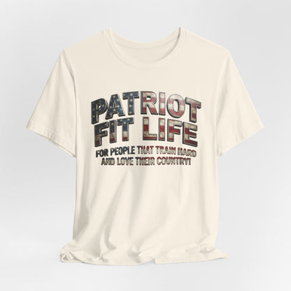 Patriot Fit Life Tee — American Flag Fitness Workout T-Shirt