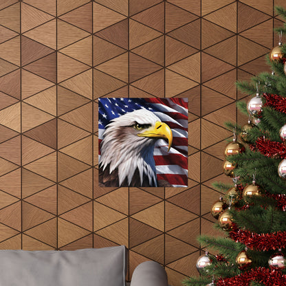 💥 Patriotic 💥 Bald Eagle 💥 Red White & Blue 💥 Wall Art 💥 Matte  💥 Vertical Poster 💥