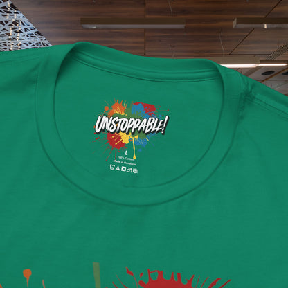 Unstoppable Design Tee - Vintage  Retro  Unisex  Tee - Classic  T-Shirt - Graphic Tee - Casual  Shirt - Short  Sleeve  Shirt