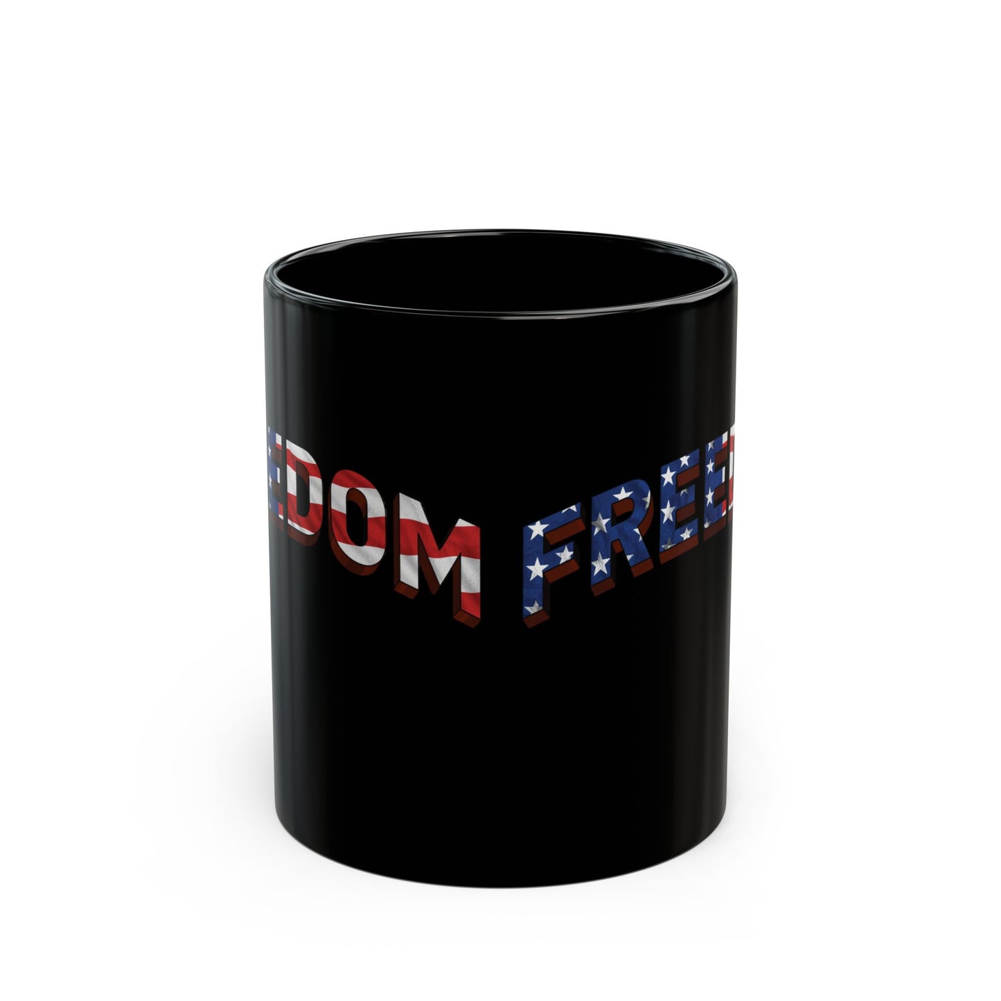 FREEDOM Mug | Patriotic American Flag Stars & Stripes Coffee Cup