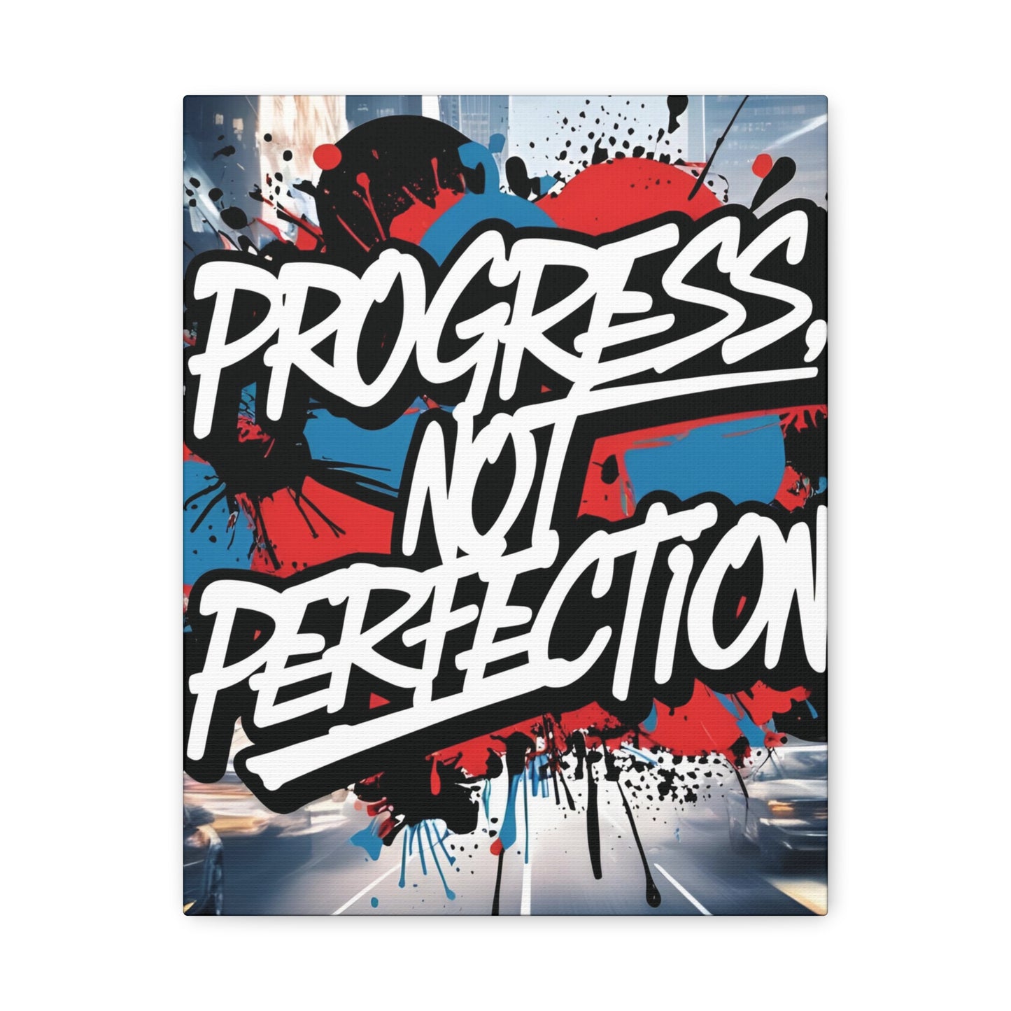 💥 Motivational 💥 Uplifting 💥 Canvas Art  💥 Progress Not Perfection Print  💥 Positive Vibe Décor  💥 Eco-Friendly  UL- Certified  Inks 💥 Gift  Giving 💥 Horizontal Is In A Different Listing 💥