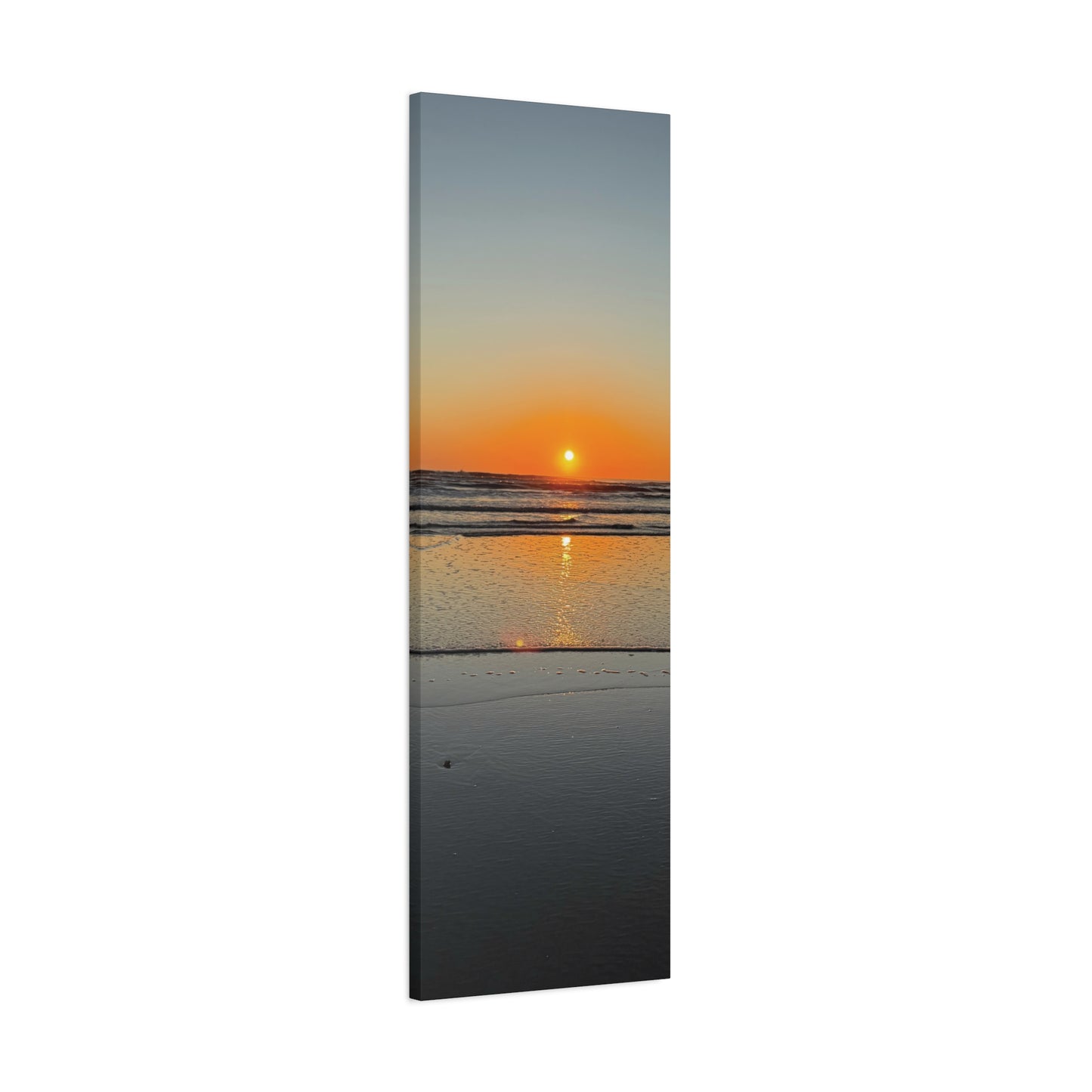 Stunning Sunset Beach Canvas Print, Ocean Decor, Wall Art, Home Decor, Coastal Artwork for Living Room
